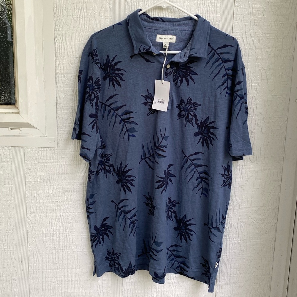 Free Assembly Men’s Jersey Polo Short Sleeve Size XL (New)